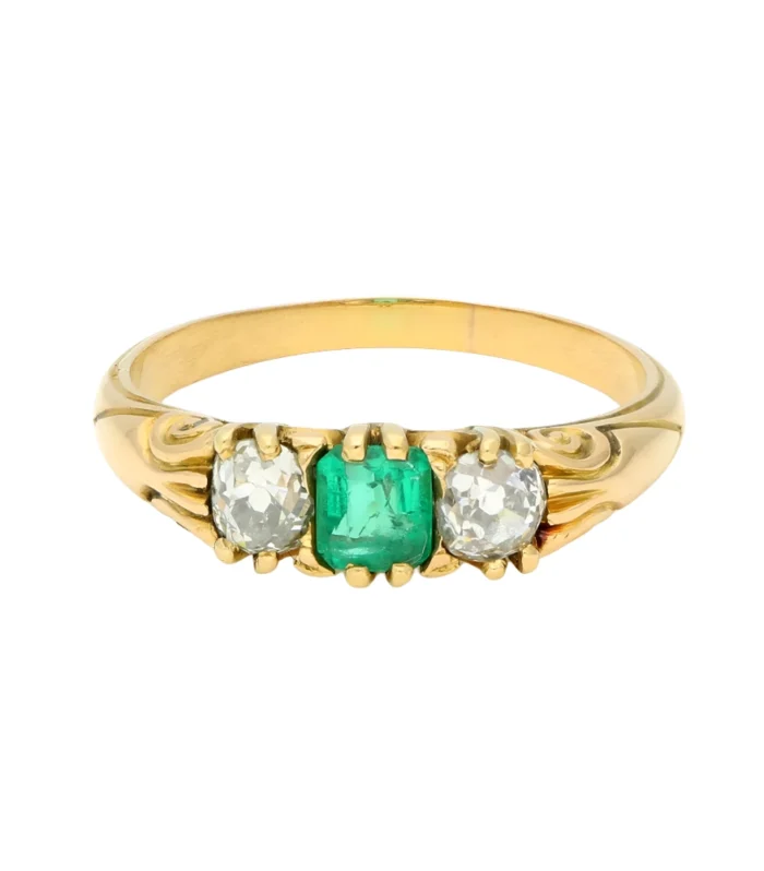 Emerald Trilogy Ring