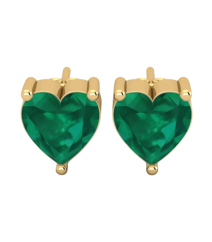 Emerald Heart Earring