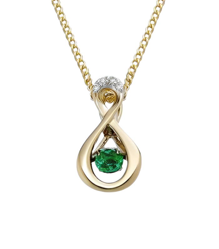 Fine Green Emerald Necklace