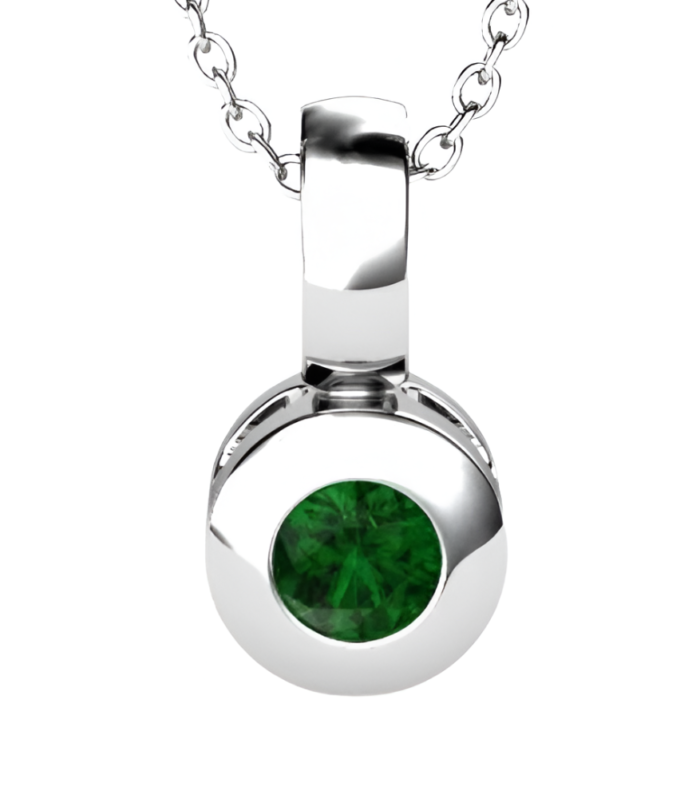 Disco Green Emerald Necklace