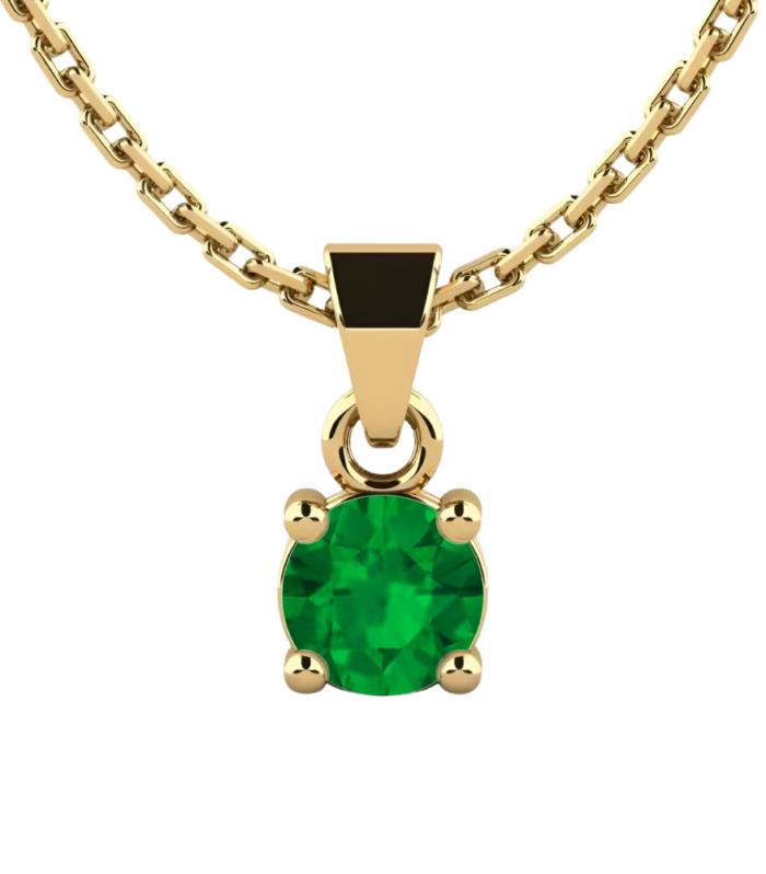 Emerald Green Flower Necklace