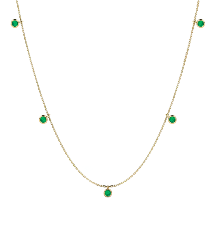 Casual Green Emerald Necklace