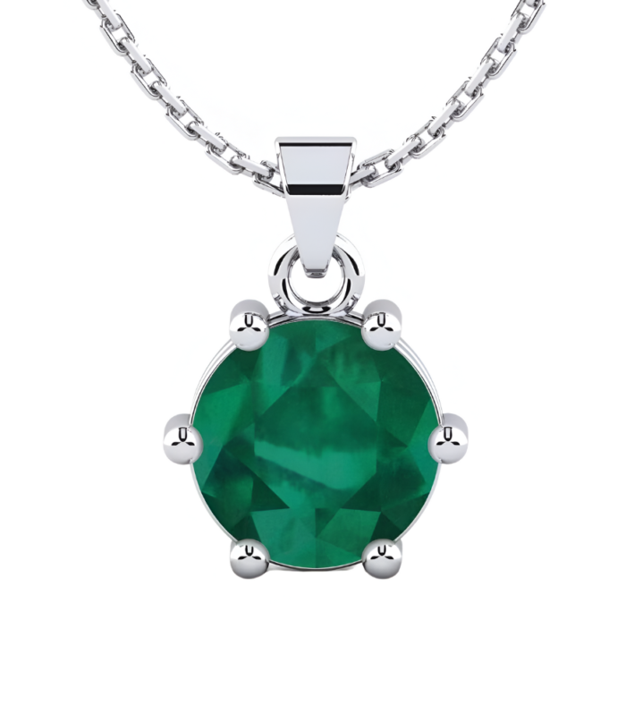 Glamor Green Emerald Necklace