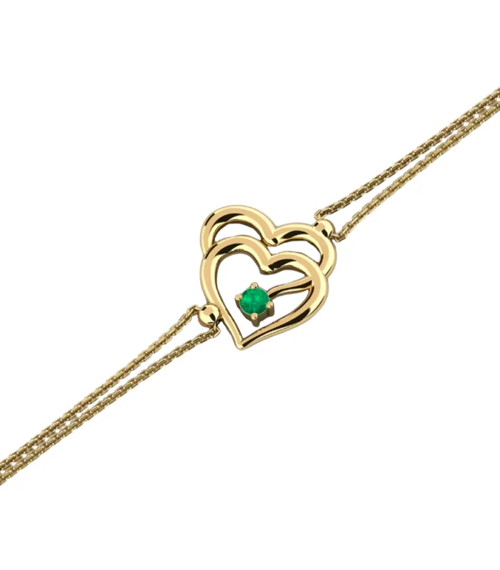 Royal Emerald Gold Bracelet
