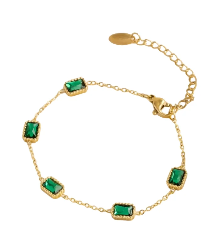 Emerald Gold Enchanted Bracelet