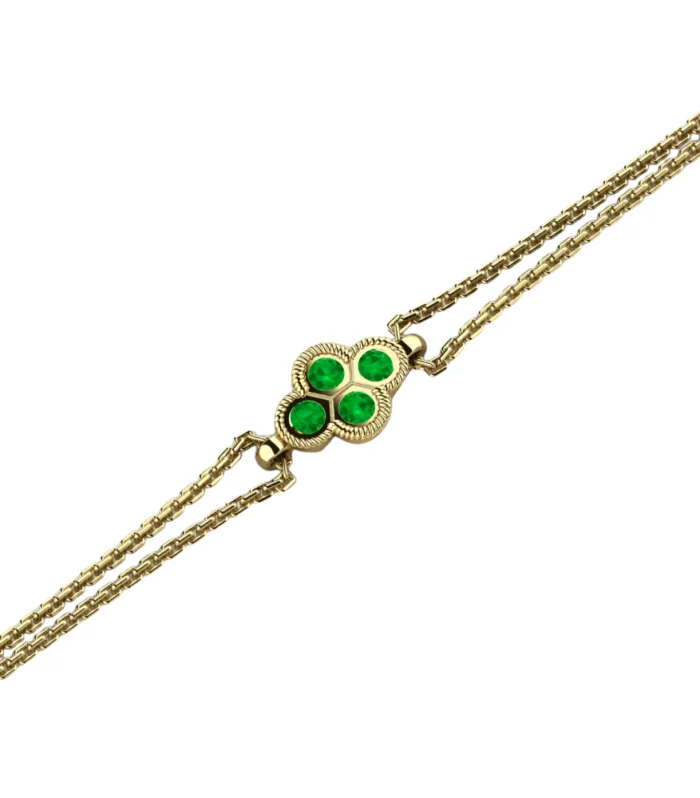 Emerald Gold Distinction Bracelet