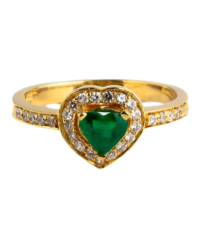 Alpha Emerald Ring