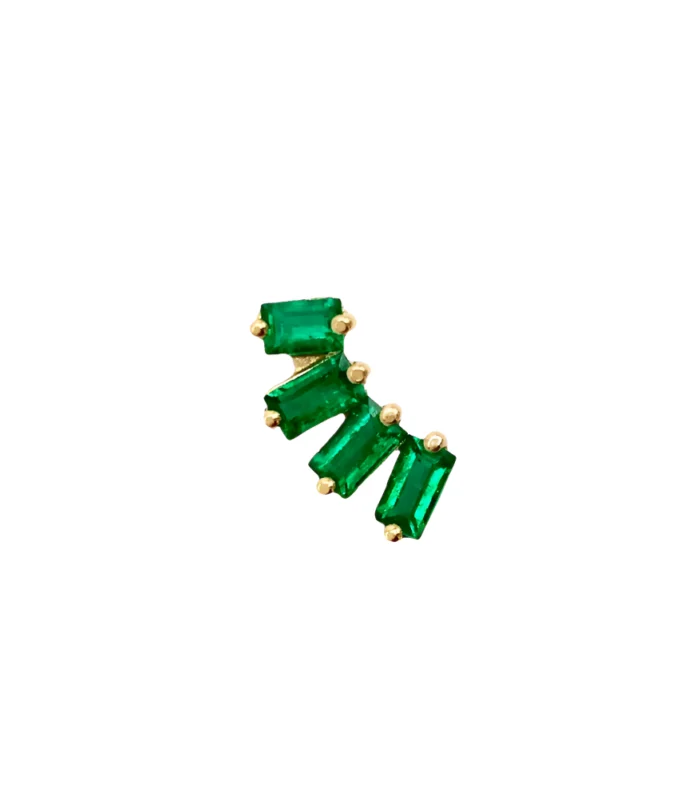 Emerald Coral Earring