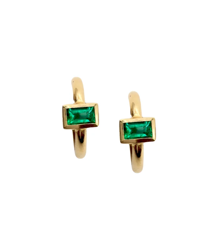 Emerald Cloud Earring