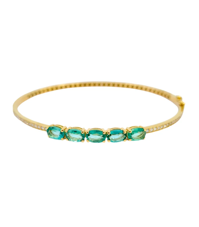 Delicate Emerald Bracelet